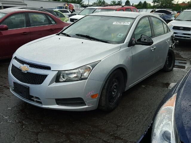 1G1PA5SG0E7438690 - 2014 CHEVROLET CRUZE SILVER photo 2