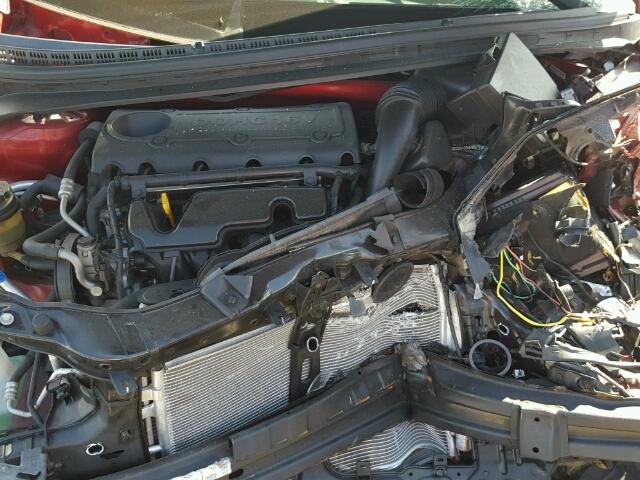 KNAFU4A21A5198840 - 2010 KIA FORTE EX RED photo 7