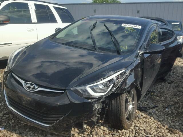 5NPDH4AE3FH568119 - 2015 HYUNDAI ELANTRA SE BLACK photo 2