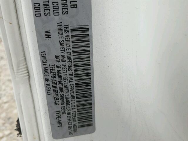 ZFBERFAB0H6F18946 - 2017 RAM PROMASTER 白色 照片 10