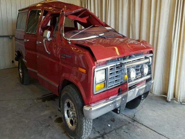 1FBHE21H8KHB29410 - 1989 FORD CLUB WAGON RED photo 1