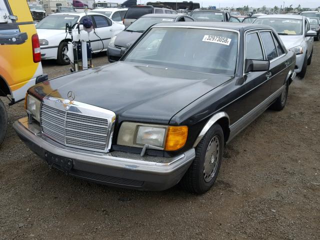 WDBCA39E6MA559979 - 1991 MERCEDES-BENZ 560 SEL BLACK photo 2