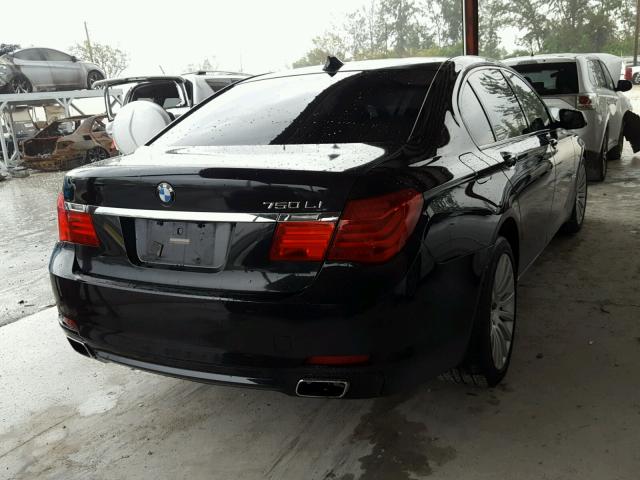 WBAKB83599CY59332 - 2009 BMW 750 LI BLACK photo 4