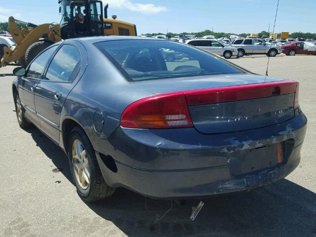 2B3HD46R92H250132 - 2002 DODGE INTREPID BLUE photo 3