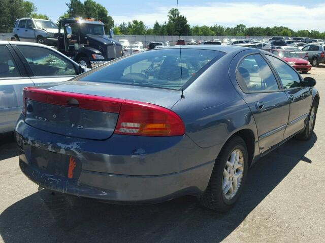 2B3HD46R92H250132 - 2002 DODGE INTREPID BLUE photo 4