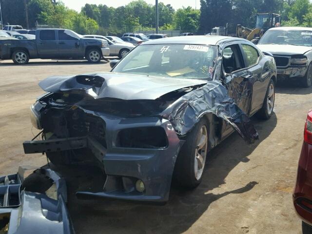 2B3KA73W28H224183 - 2008 DODGE CHARGER SR GRAY photo 2