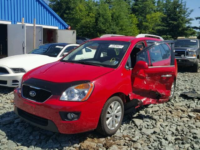 KNAHH8A88C7411993 - 2012 KIA RONDO RED photo 2