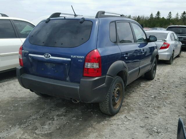 KM8JM12D66U435312 - 2006 HYUNDAI TUCSON GL BLUE photo 4