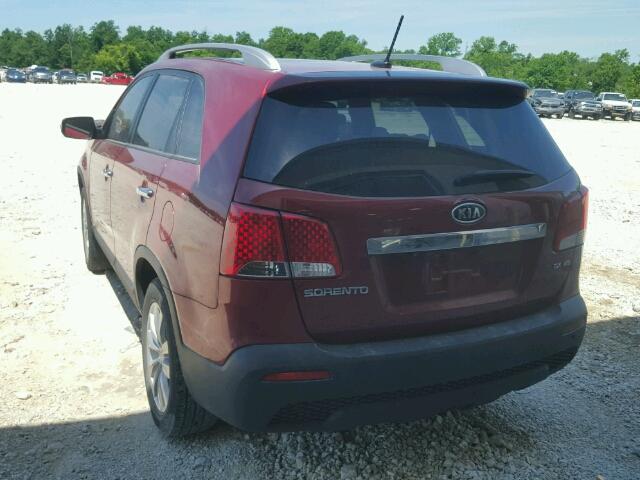 5XYKUDA2XBG056044 - 2011 KIA SORENTO EX Qırmızı foto 3