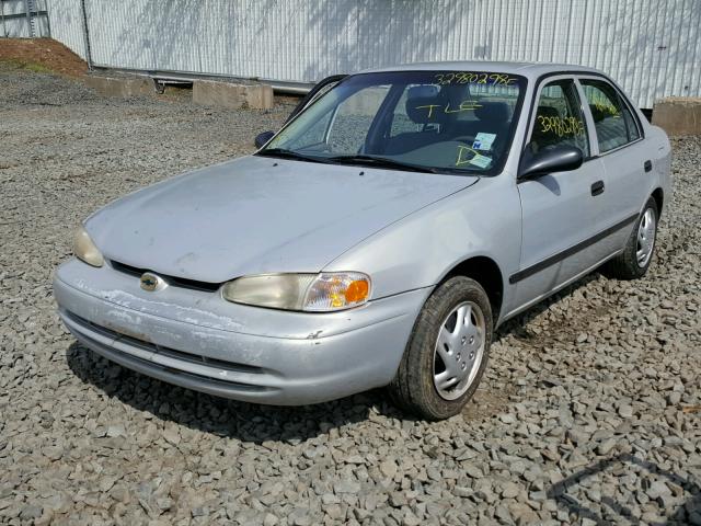 1Y1SK5280XZ448470 - 1999 CHEVROLET GEO PRIZM SILVER photo 2