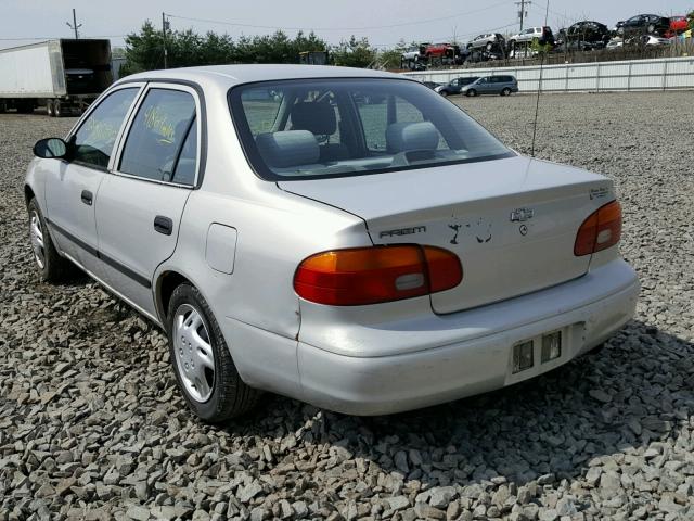 1Y1SK5280XZ448470 - 1999 CHEVROLET GEO PRIZM 银色 照片 3