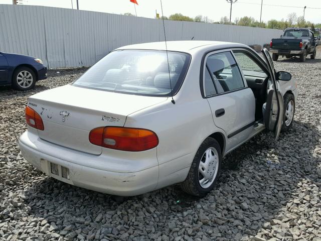 1Y1SK5280XZ448470 - 1999 CHEVROLET GEO PRIZM 银色 照片 4