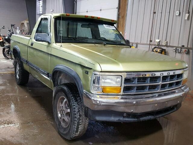 1B7GG26X7TS567938 - 1996 DODGE DAKOTA GREEN photo 1