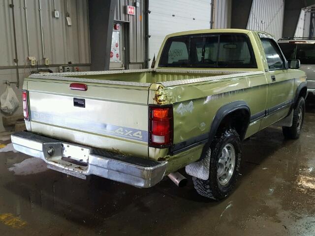 1B7GG26X7TS567938 - 1996 DODGE DAKOTA GREEN photo 4