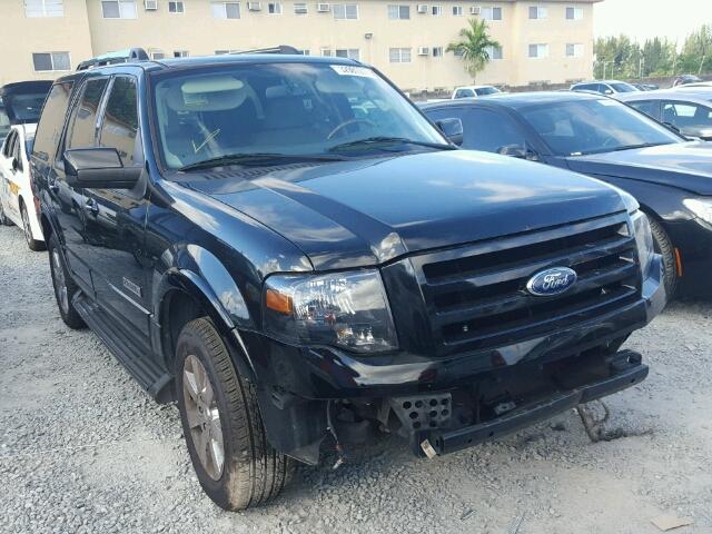 1FMFU19527LA80943 - 2007 FORD EXPEDITION BLACK photo 1