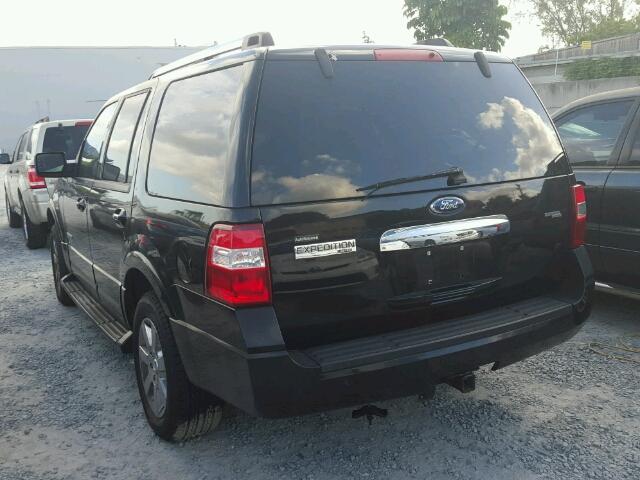 1FMFU19527LA80943 - 2007 FORD EXPEDITION BLACK photo 3