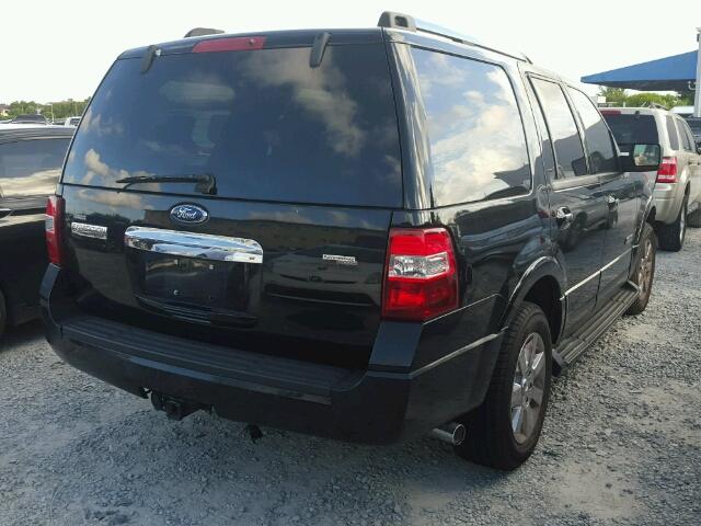 1FMFU19527LA80943 - 2007 FORD EXPEDITION BLACK photo 4