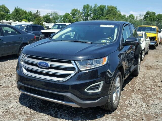 2FMPK4J84GBB67275 - 2016 FORD EDGE SEL BLACK photo 2