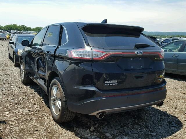 2FMPK4J84GBB67275 - 2016 FORD EDGE SEL BLACK photo 3