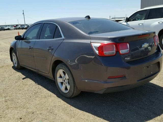 1G11B5SA6DF180002 - 2013 CHEVROLET MALIBU LS ნაცრისფერი ფოტო 3