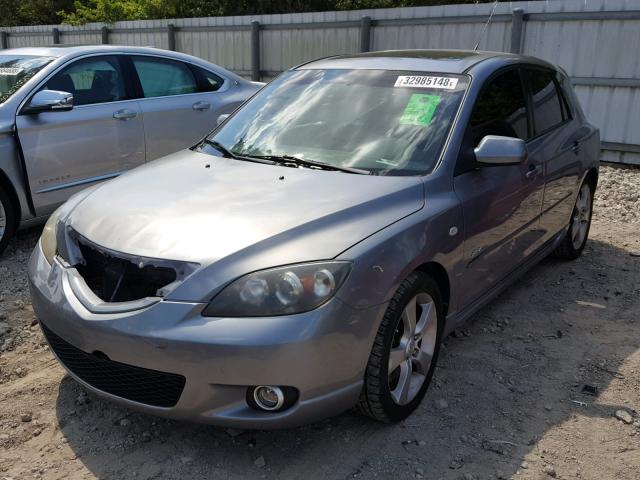 JM1BK143341188414 - 2004 MAZDA 3 HATCHBAC SILVER photo 2