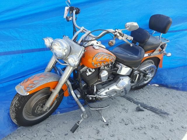 1HD1BMY192Y047856 - 2002 HARLEY-DAVIDSON FLSTF ORANGE photo 2