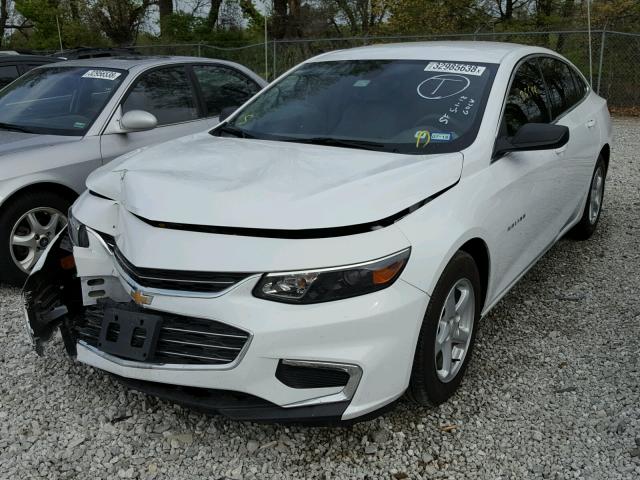 1G1ZB5STXGF304037 - 2016 CHEVROLET MALIBU LS 白色 照片 2