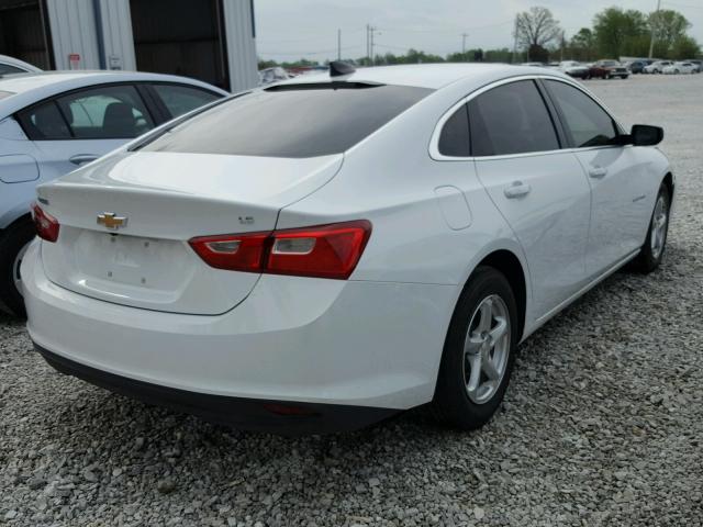 1G1ZB5STXGF304037 - 2016 CHEVROLET MALIBU LS 白色 照片 4