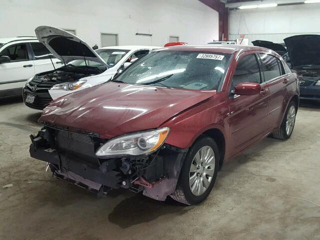 1C3CCBAB6EN211072 - 2014 CHRYSLER 200 LX MAROON photo 2