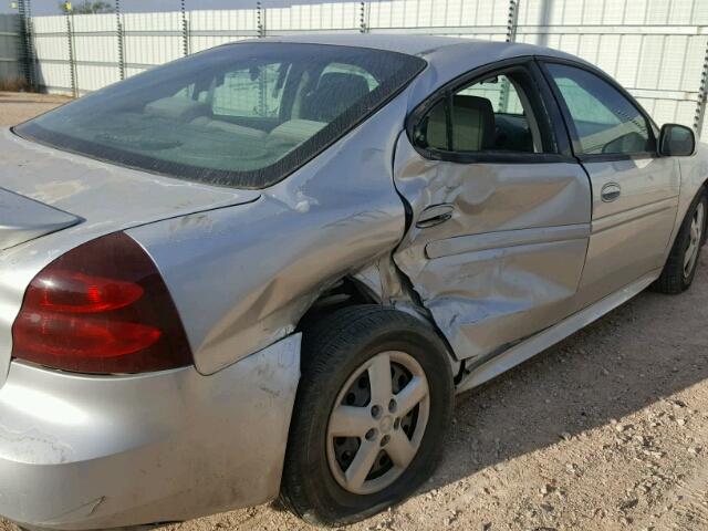 2G2WP522351305591 - 2005 PONTIAC GRAND PRIX SILVER photo 9
