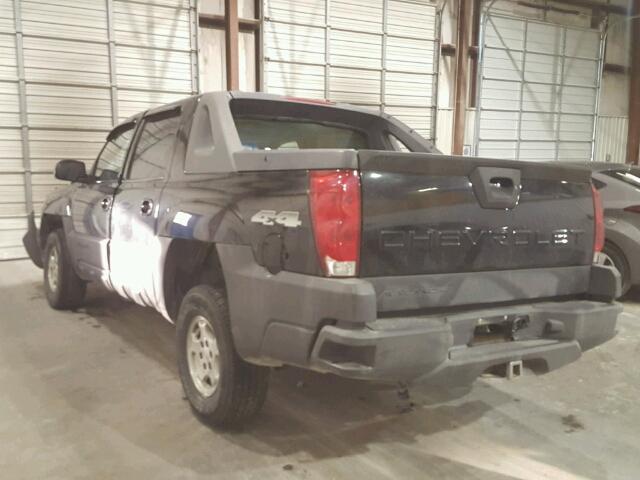 3GNEK13T33G270973 - 2003 CHEVROLET AVALANCHE BLACK photo 3