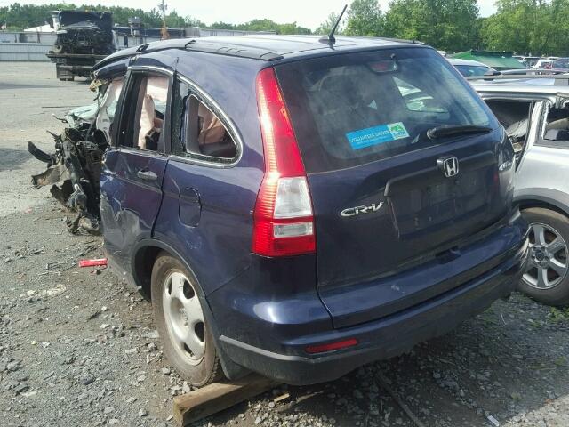 5J6RE4H38BL073904 - 2011 HONDA CR-V LX BLUE photo 3