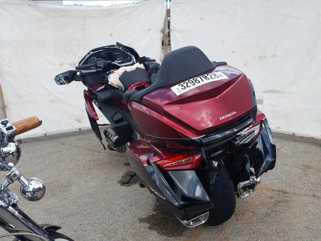 JH2SC7974JK000167 - 2018 HONDA GL1800 D BURGUNDY photo 3