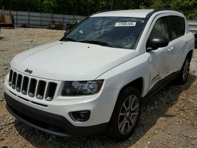 1C4NJCBA2HD187160 - 2017 JEEP COMPASS SP WHITE photo 2