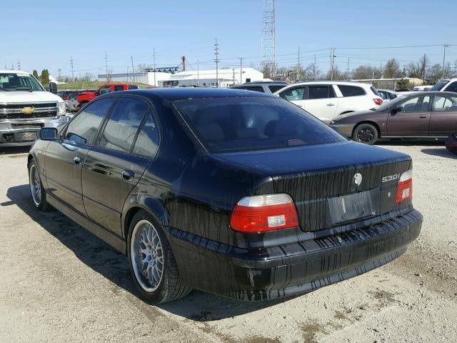 WBADT63452CH91590 - 2002 BMW 530 I AUTO BLACK photo 3