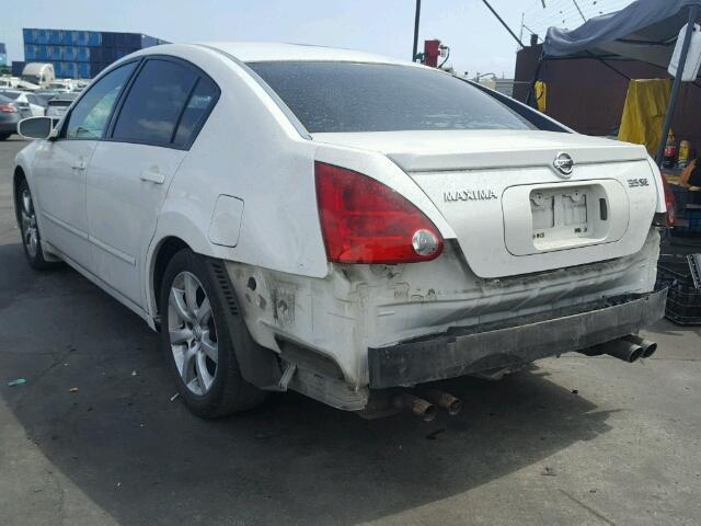 1N4BA41E26C819578 - 2006 NISSAN MAXIMA SE WHITE photo 3