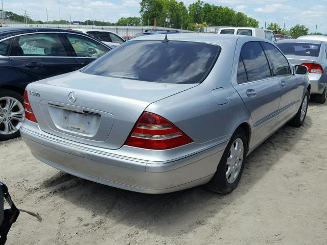 WDBNG75J7YA133127 - 2000 MERCEDES-BENZ S 500 SILVER photo 4