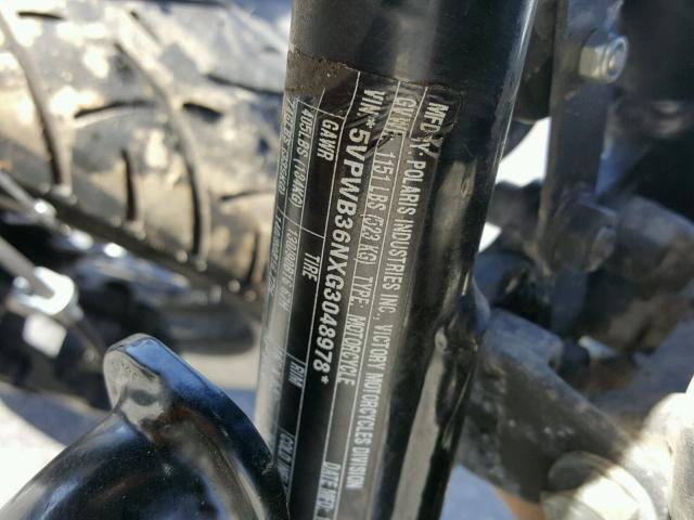 5VPWB36NXG3048978 - 2016 VICTORY MOTORCYCLES HIGH-BALL Schwarz Foto 10