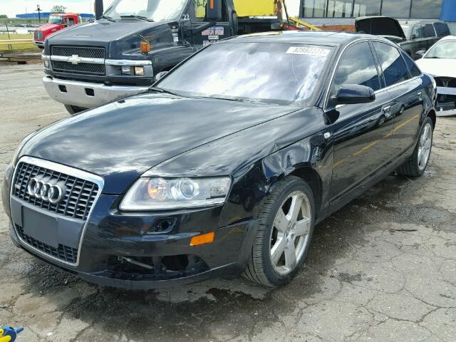 WAUAH74F88N175077 - 2008 AUDI A6 BLACK photo 2