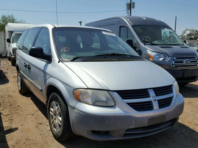 1D4GP25B57B182571 - 2007 DODGE CARAVAN SE SILVER photo 1