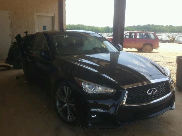 JN1EV7AR0JM435126 - 2018 INFINITI Q50 LUXE BLACK photo 1