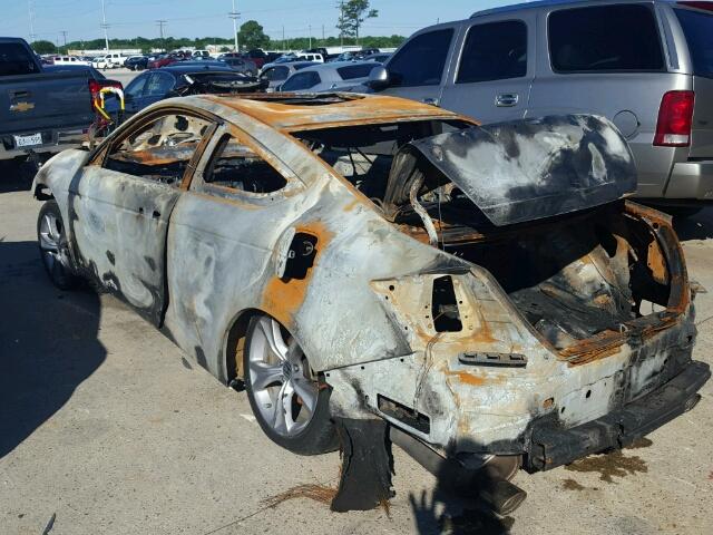 1HGCS2B88CA006358 - 2012 HONDA ACCORD EX- BURN photo 3