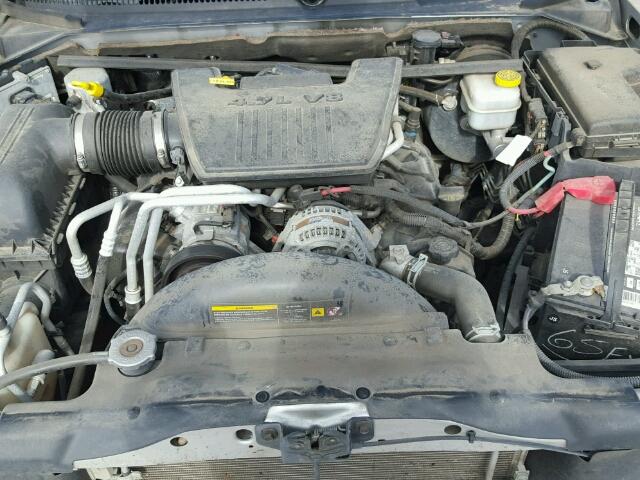 1D7RE3BP7AS233549 - 2010 DODGE DAKOTA SXT SILVER photo 7