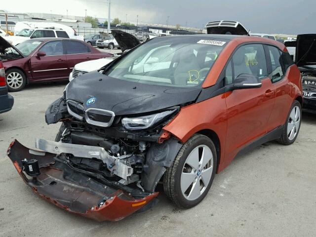 WBY1Z2C58FV555382 - 2015 BMW I3 BEV ORANGE photo 2