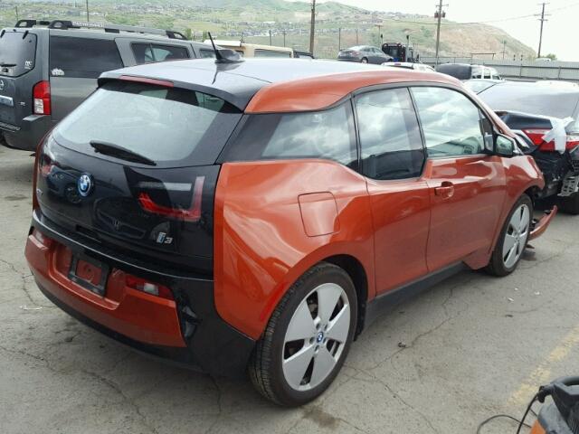 WBY1Z2C58FV555382 - 2015 BMW I3 BEV ORANGE photo 4