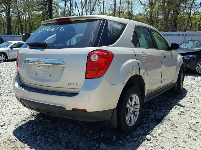 2GNALAEK3E6146989 - 2014 CHEVROLET EQUINOX LS SILVER photo 4