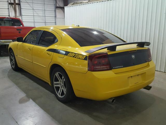 2B3KA53H96H334361 - 2006 DODGE CHARGER R/ YELLOW photo 3