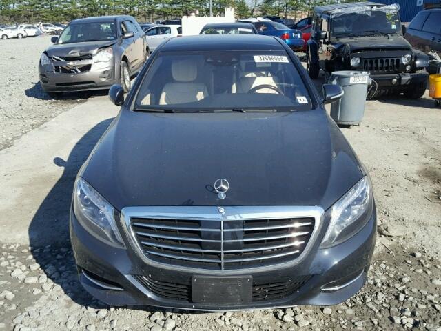 WDDUG8FB7GA242928 - 2016 MERCEDES-BENZ S 550 4MAT GRAY photo 9