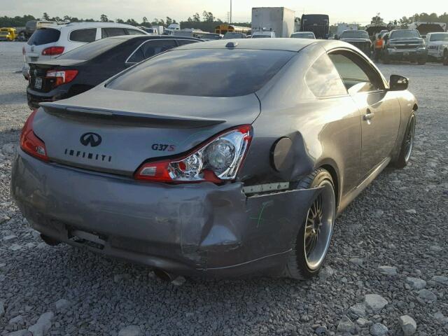 JNKCV64E58M110004 - 2008 INFINITI G37 BASE GRAY photo 4