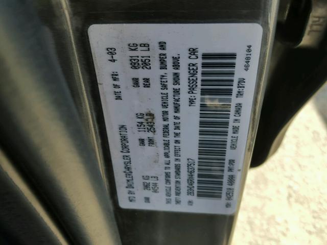 2B3HD46RX4H637517 - 2004 DODGE INTREPID S GRAY photo 10